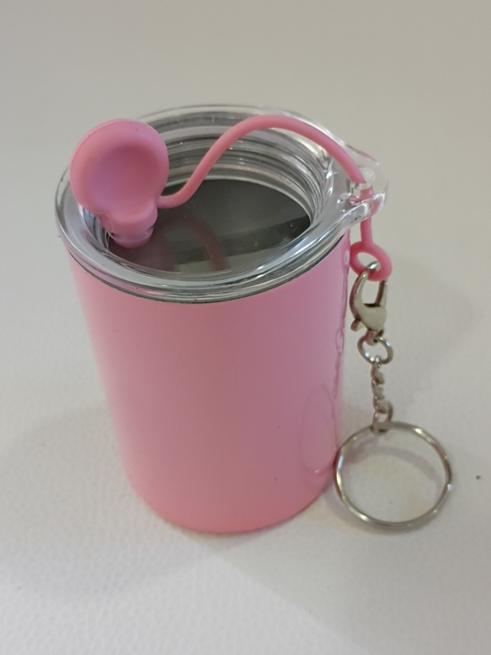 Portable Pink Keychain/Bag Charm Shot Cup